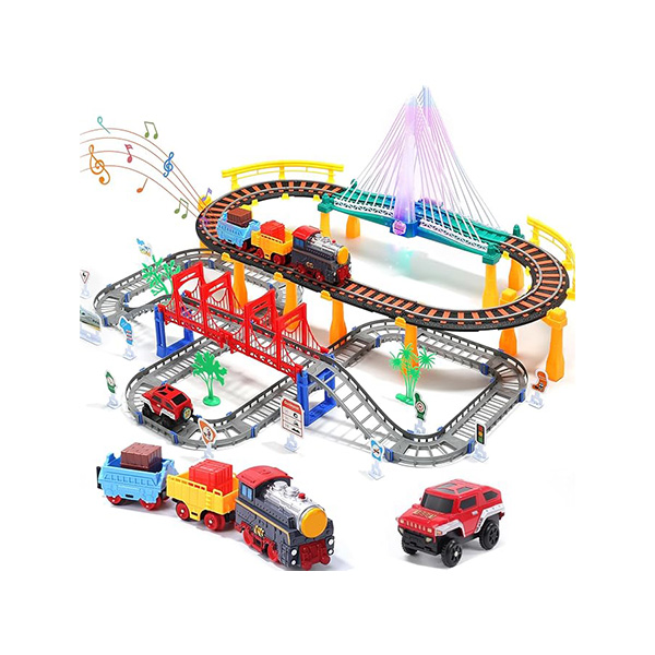 Electric Train Track Playset